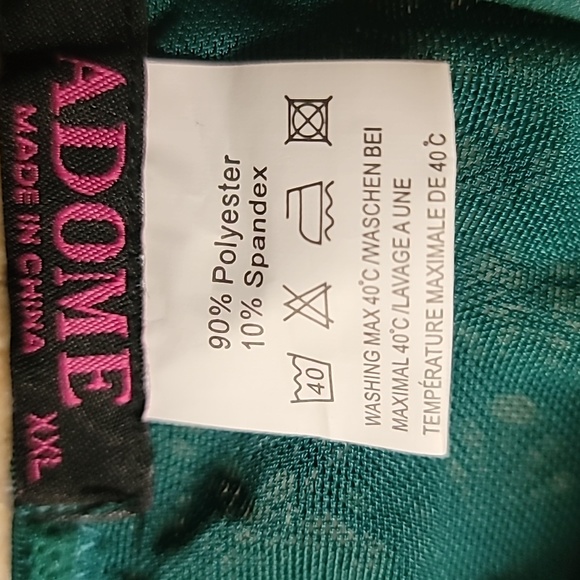 ADOME Dark Green 2-Piece Sexy Strappy Bralette and G-String Lingerie Set, XXL - Picture 7 of 12